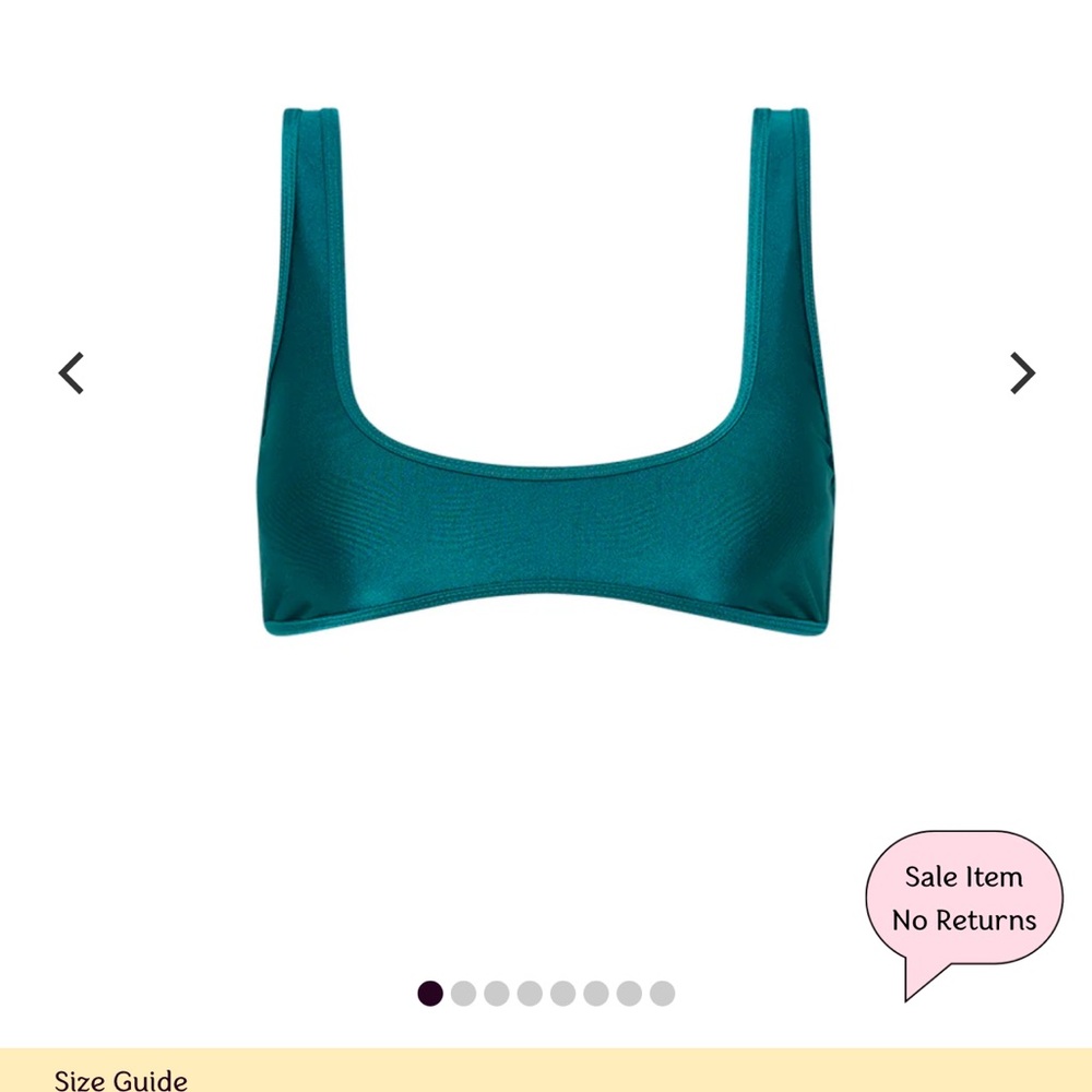Kulani Kinis Bikini top with Wide Straps and Square Neckline